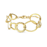 Nomination Wear&Style Hammered Chain Bracelet, Stainless Steel Gold Colour