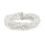 Nomination Wear&Style Multi Strand Woven Pearl Bracelet, Stainless Steel