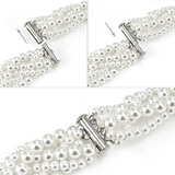 Nomination Wear&Style Multi Strand Woven Pearl Bracelet, Stainless Steel