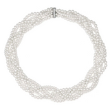 Nomination Wear&Style Multi Strand Woven Pearl Necklace, Stainless Steel