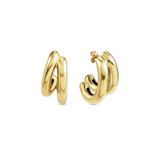 Nomination Wear&Style Double Strand Earrings, Stainless Steel Gold Colour