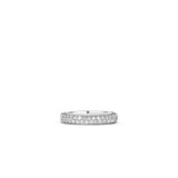 Ti Sento Sterling Silver Classic Tennis CZ Ring 3mm