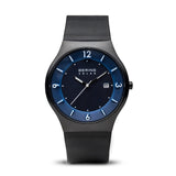 Bering Solar Blue Black 40mm Case Watch