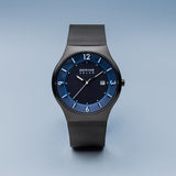 Bering Solar Blue Black 40mm Case Watch