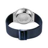 Bering Solar Blue Silver 41mm Case Watch