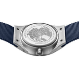 Bering Solar Blue Silver 41mm Case Watch