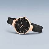 Bering Solar Black Rose Gold 31mm Case Watch