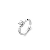 Ti Sento Sterling Silver Classic Solitaire Ring 6mm