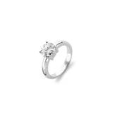 Ti Sento Sterling Silver Classic Solitaire Ring 8mm