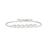 Nomination Colour Wave Pear Shape Bracelet, Sterling Silver Rhodium Plated CZ