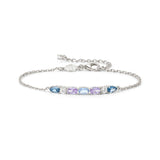Nomination Colour Wave Aurora Edition Chain Bracelet, Sterling Silver CZ