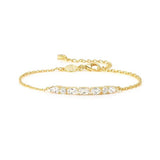 Nomination Colour Wave Aurora Edition Chain Bracelet, Sterling Silver Gold Plated CZ
