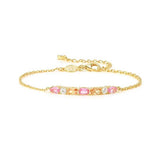 Nomination Colour Wave Aurora Edition Chain Bracelet, Sterling Silver Gold Plated CZ