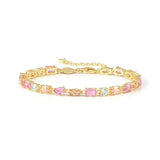 Nomination Colour Wave Aurora Edition Bracelet, Sterling Silver Gold Plated CZ