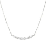 Nomination Colour Wave Aurora Edition Short Bar Necklace, Sterling Silver CZ