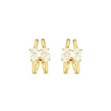 Nomination Colour Wave Aurora Edition Hoop Earrings, Sterling Silver Gold Plated CZ