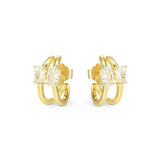 Nomination Colour Wave Aurora Edition Hoop Earrings, Sterling Silver Gold Plated CZ