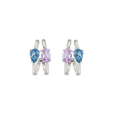 Nomination Colour Wave Aurora Edition Hoop Earrings, Sterling Silver CZ