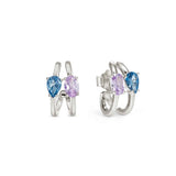 Nomination Colour Wave Aurora Edition Hoop Earrings, Sterling Silver CZ