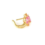 Nomination Colour Wave Aurora Edition Cluster Stud Earrings, Sterling Silver Gold Plated CZ