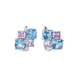 Nomination Colour Wave Aurora Edition Cluster Stud Earrings, Sterling Silver CZ