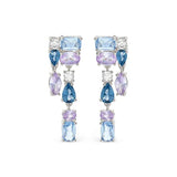 Nomination Colour Wave Aurora Edition Chandelier Drop Earrings, Sterling Silver CZ