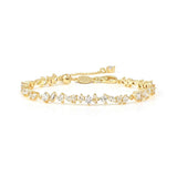 Nomination Colour Wave Lavish Bracelet, Sterling Silver Gold Plated