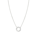 Nomination Colour Wave Lavish Circle Necklace, Sterling Silver CZ
