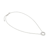 Nomination Colour Wave Lavish Circle Necklace, Sterling Silver CZ