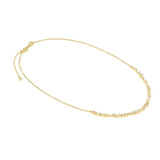Nomination Colour Wave Lavish Necklace, Sterling Silver Gold Plated CZ