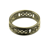 9ct Yellow Gold Celtic Openwork Band Ring 6mm