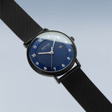 Bering Solar Blue Black 39mm Case Watch