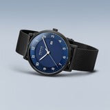 Bering Solar Blue Black 39mm Case Watch