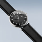 Bering Solar Black Silver 39mm Case Watch