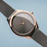 Bering Ultra Slim Grey Rose Gold 31mm Case Watch SALE
