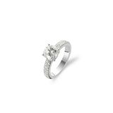 Ti Sento Sterling Silver Classic Luxe Solitaire CZ Ring 9.5mm
