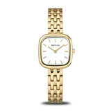 Bering Classic Yellow Gold 26mm Square Case Watch