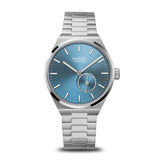 Bering Automatic Frosted Blue Silver 35mm Case Watch