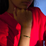 Little Star Luxe 9ct Yellow Gold Aurora Diamond ID Bracelet