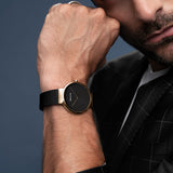 Bering Classic Black Rose Gold 39mm Case Watch