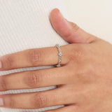 Kit Heath Blossom Flyte Honey Flower Narrow Band Ring