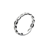 Dew Sterling Silver Celtic Two Strand Twist Band Ring 2.5mm