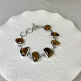 Sterling Silver Handmade Tiger's Eye Bracelet SALE