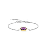 Ti Sento Hexagonal Purple CZ Bracelet SALE