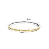 Ti Sento Rubover Gold Plated CZ Bangle