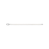 Ti Sento Sterling Silver Pearl Elongated Clasp Bracelet 6mm