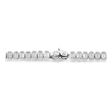Ti Sento Sterling Silver Baguette Tennis CZ Bracelet