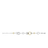 Ti Sento Sterling Silver Connected Circle Infinity Bracelet Golden