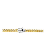 Ti Sento Sterling Silver Curb Chain Bracelet Golden 4mm