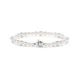 Ti Sento Sterling Silver Modern Pearl Bracelet